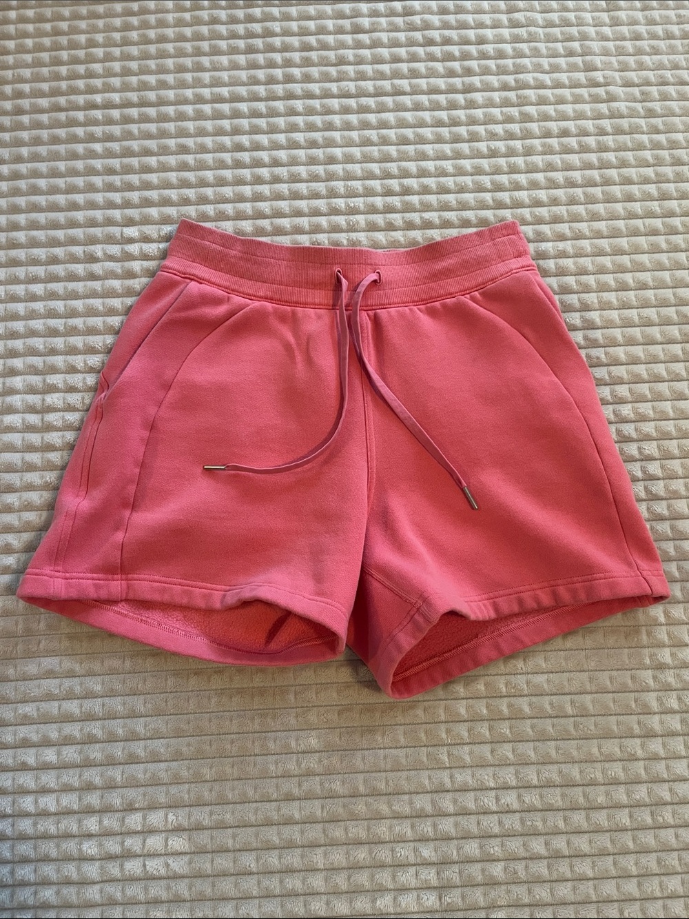 lululemon athletica Coral Pink Drawstring Athletic Shorts